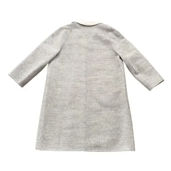 LE 17 SEPTEMBRE Gray Wool Blend Lined Coat Size 38 US 6 Minimalist - Picture 3 of 7